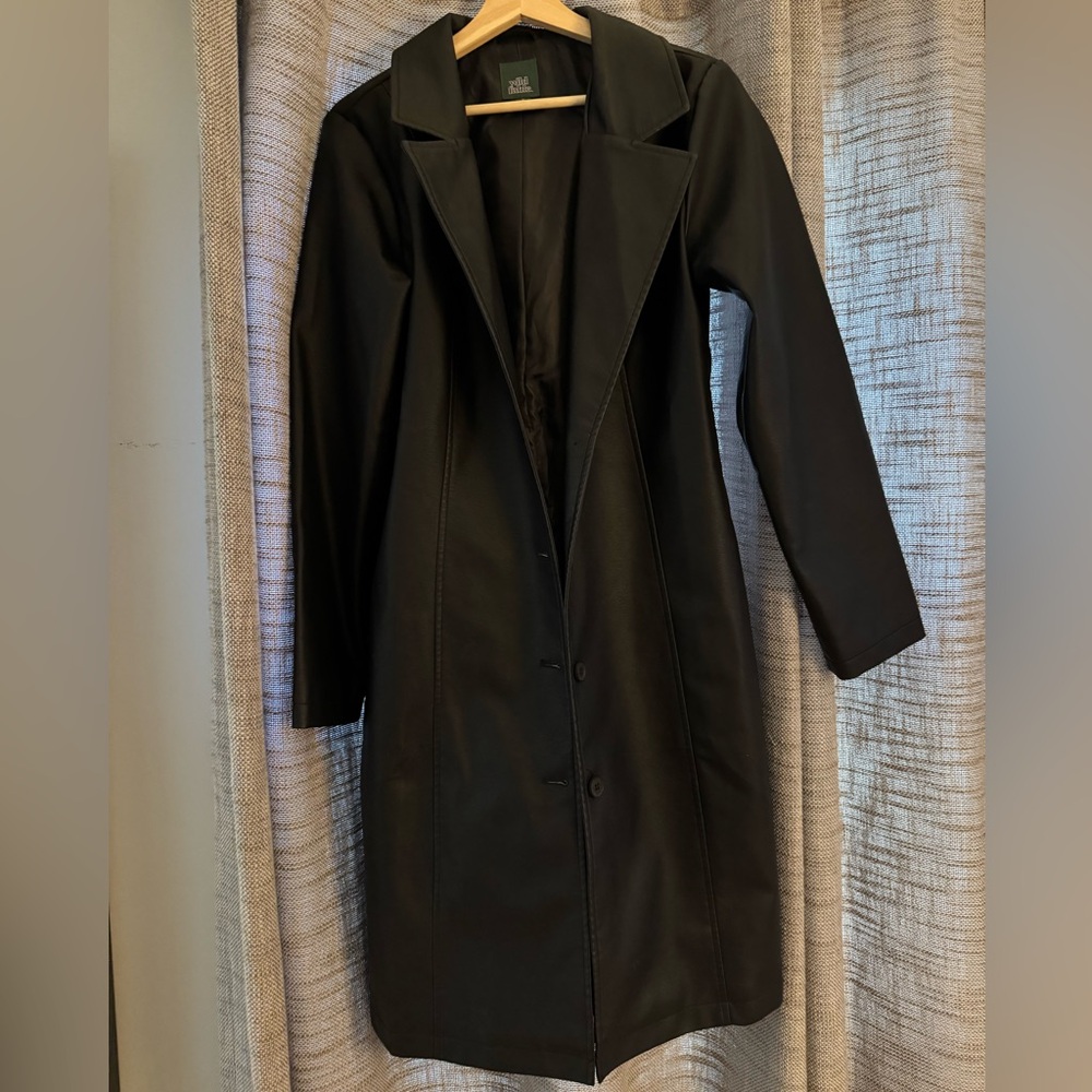 Wild Fable Faux Leather Trench